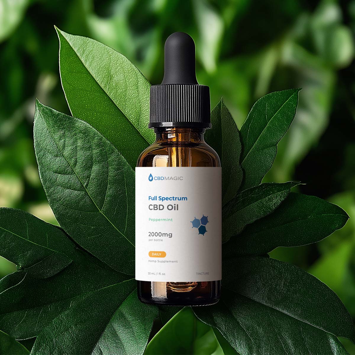 Full Spectrum CBD Oil 2000mg (Peppermint Flavor) - Image 3